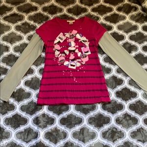 Pink Long sleeve tee